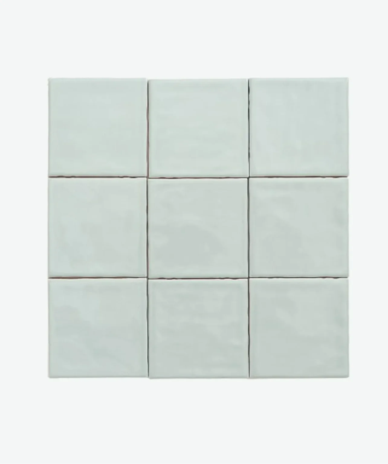 Azulejo Artesanal 10x10 Sky Aqua Brillante